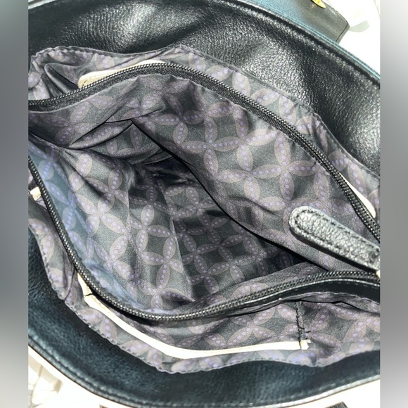 Franco Sarto Soft Leather with Chain, Creamy Tan and Black, Purse Tote - Picture 16 of 16